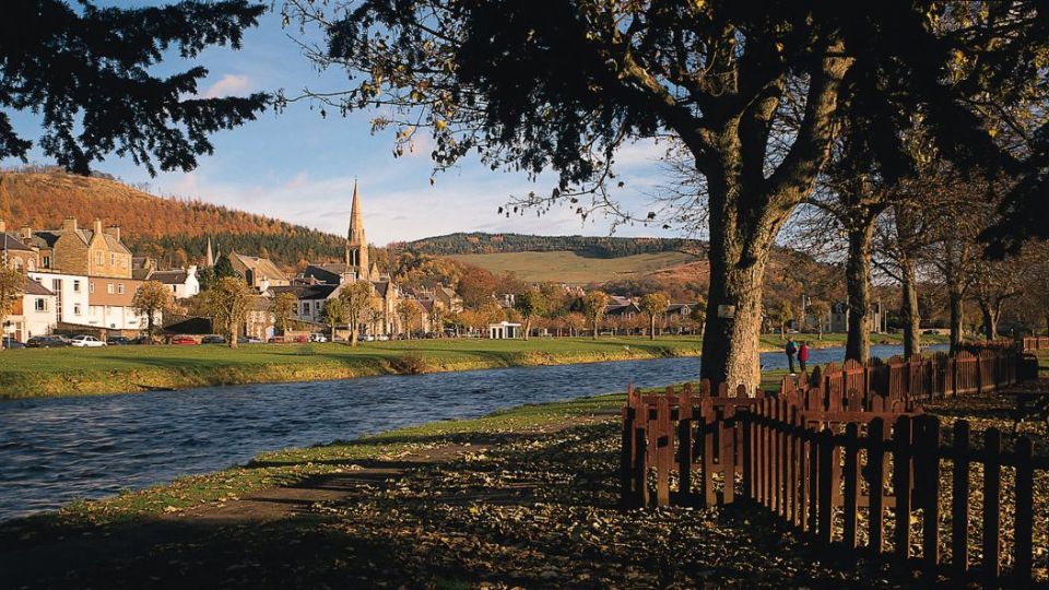 Riverside in Peebles, Borders