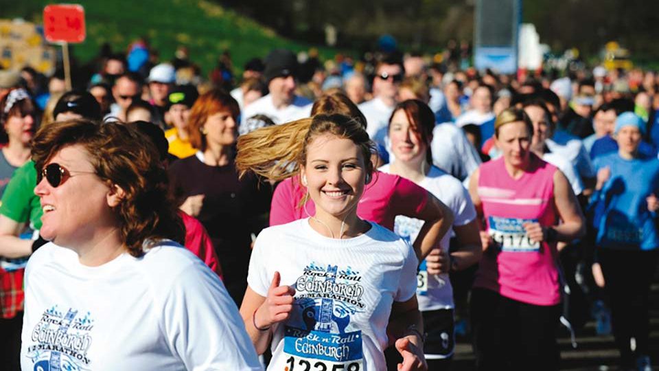 Happy runner