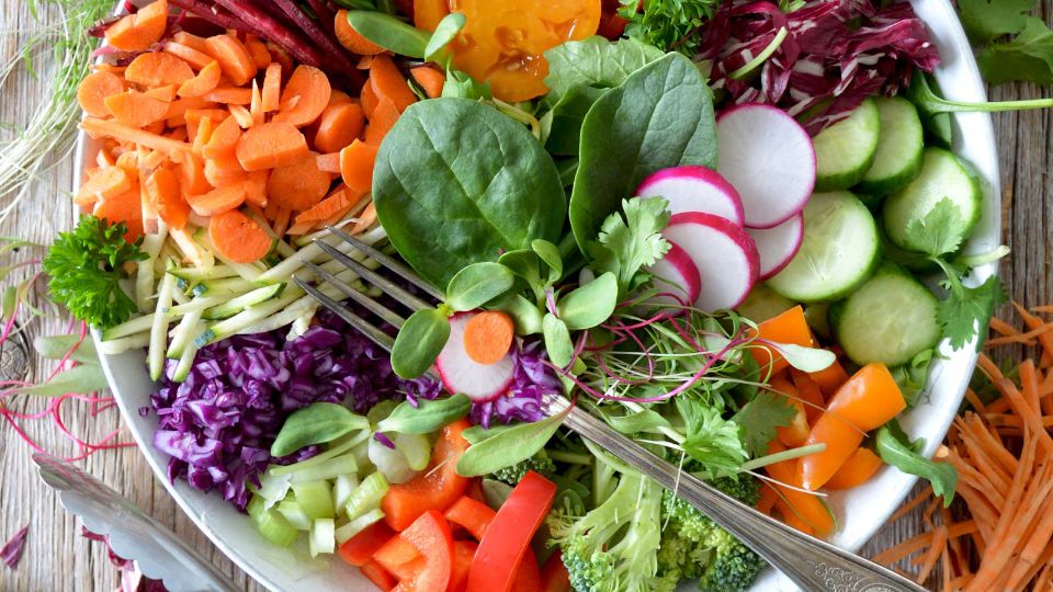 A bowl of salad
