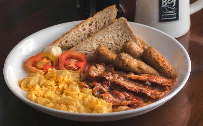 Healthy fry-up