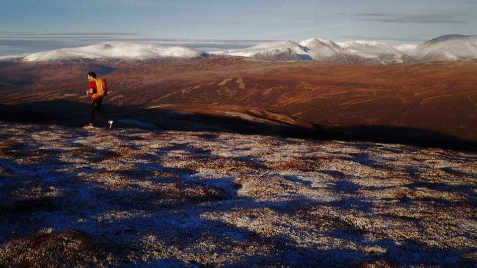A runner in the Cairngorms National Park