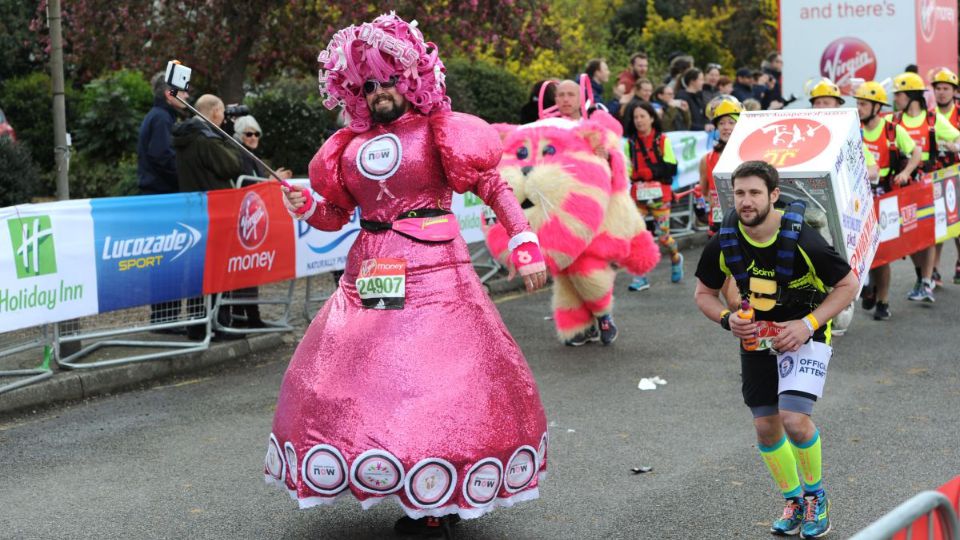 Runners in fancy dress