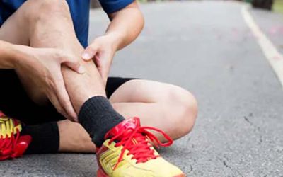 Runner with shin splints
