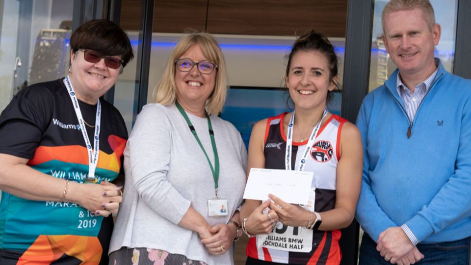 Women's winner in the Rochdale Half Marathon