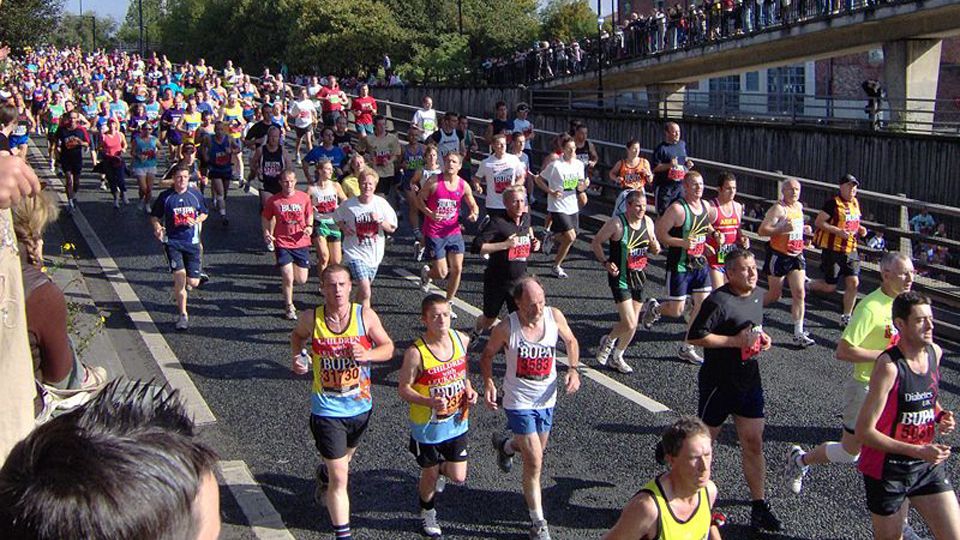 runners at the Great North Run