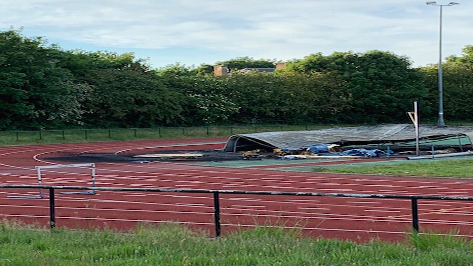Saughton Park fire damage