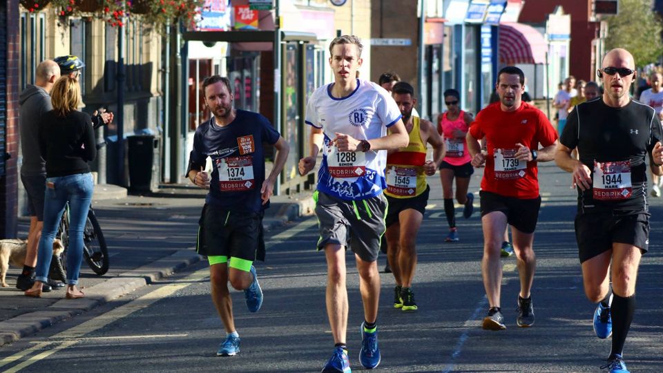 Runners at the Chesterfield Half Marathon