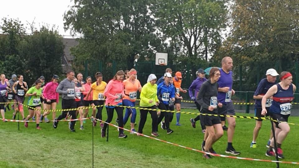 Runners at the Stilton Stumble 10K