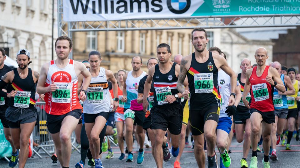 Runners at the Rochdale Half Marathon and 10K