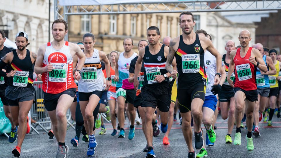 Start of the Rochdale Half Marathon