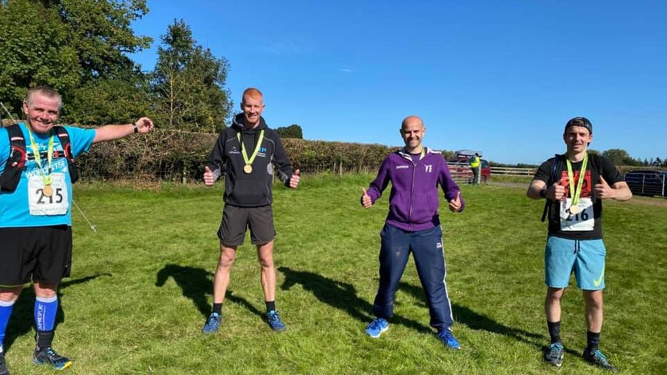 Smiles and thumbs up at rescheduled Hopton Court Trail Run