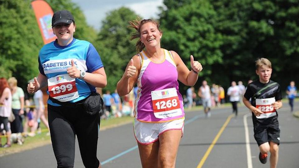 Happy runners at Big Fun Run