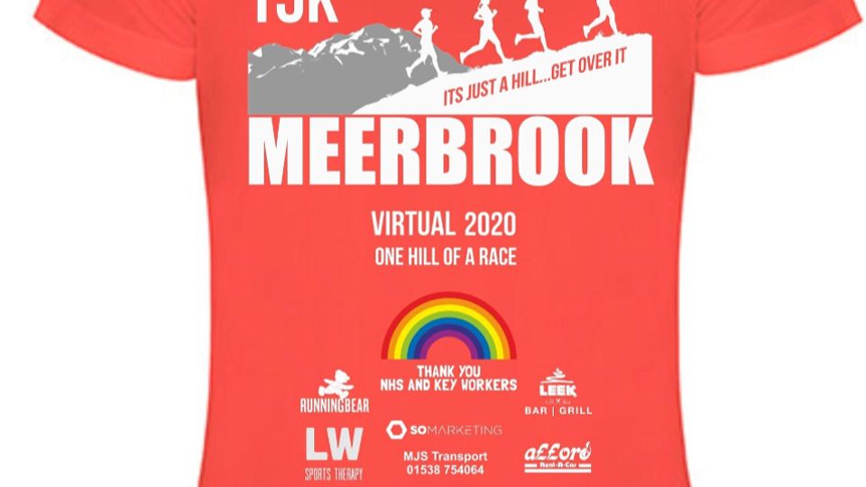 Technical t-shirt for the Virtual Meerbrook 15K