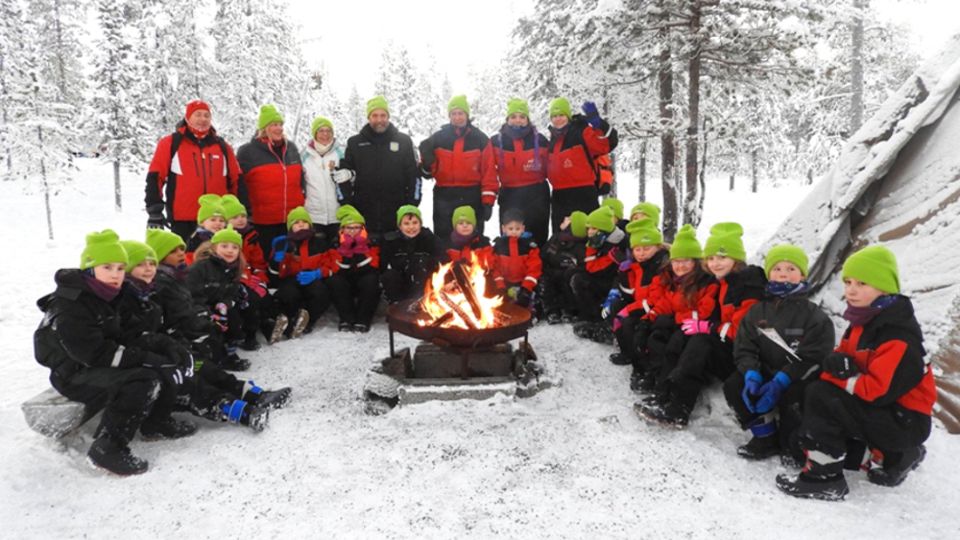 Children at Lapland courtesy of Northern Lights Children's Charity