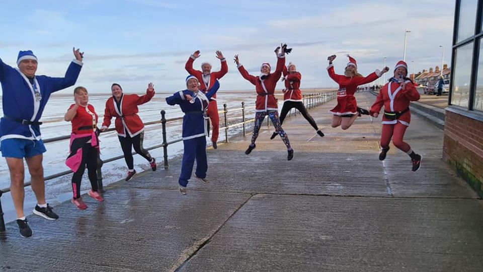 Virtual Santa Dash runners jump for joy