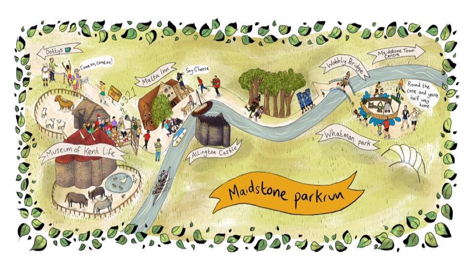 Maidstone parkrun graphic