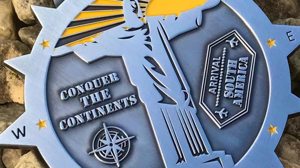 Conquer the Continents: South America Medal