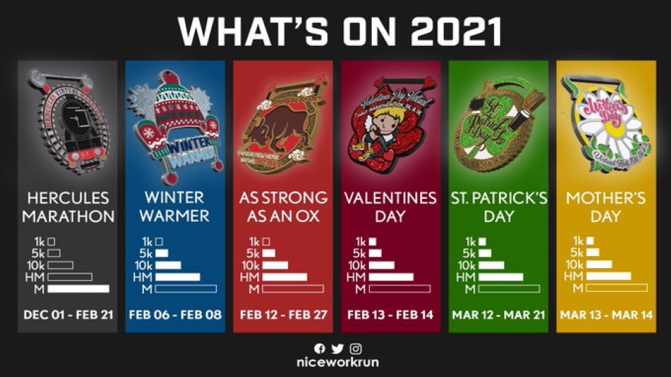 Nice Work virtuals programme 2021