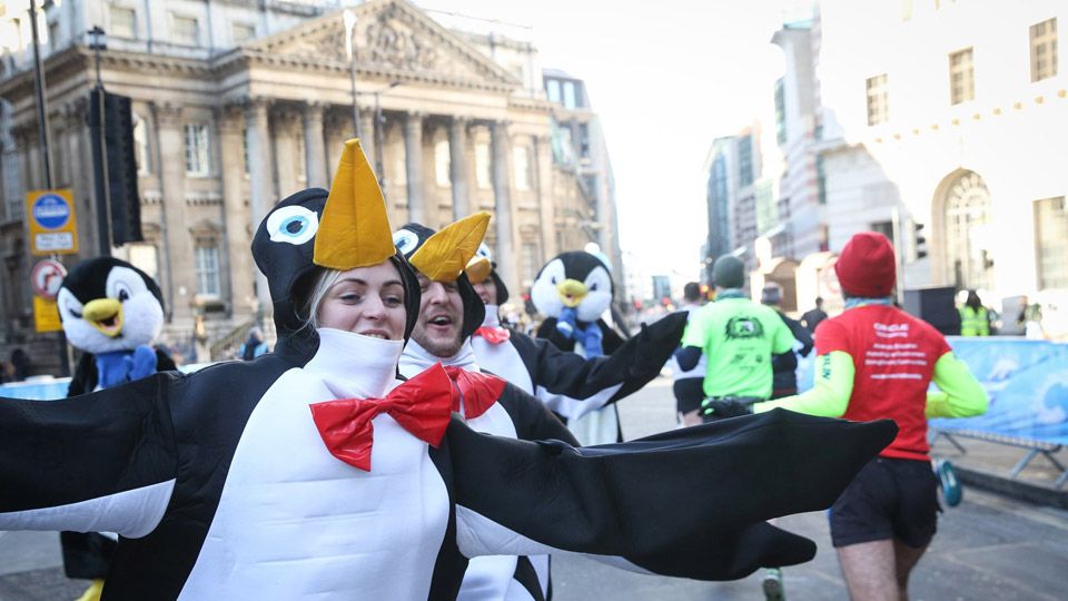 Fun at London Winter Run