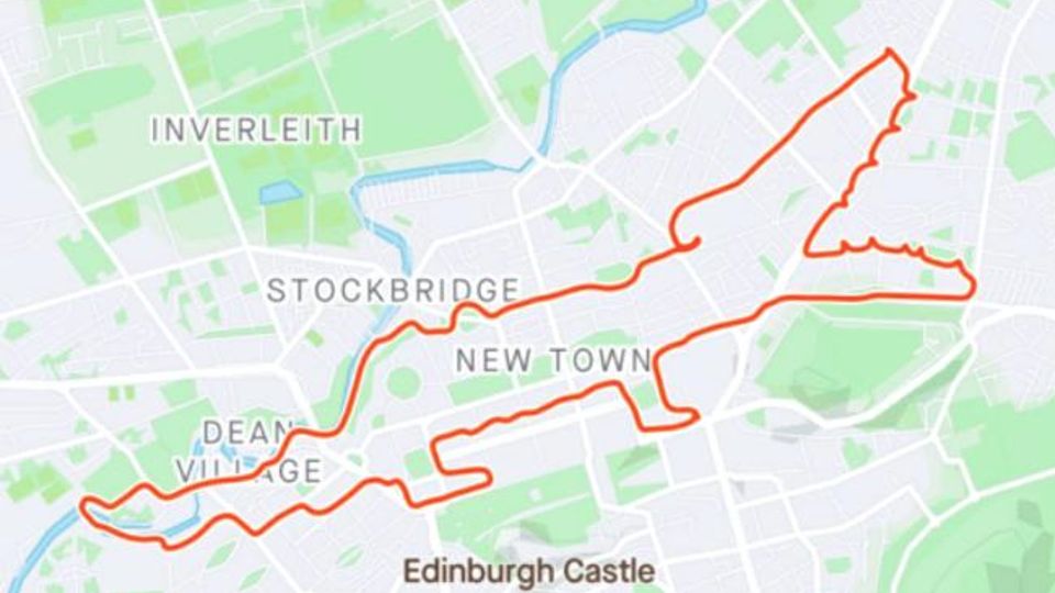 Strava art