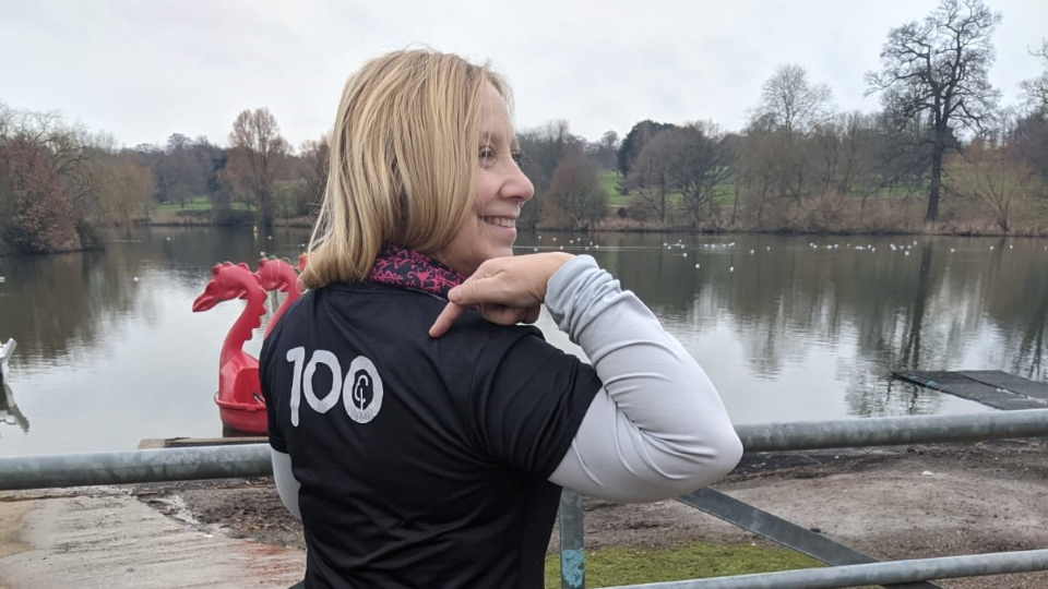 Donna Carr 100 parkrunner