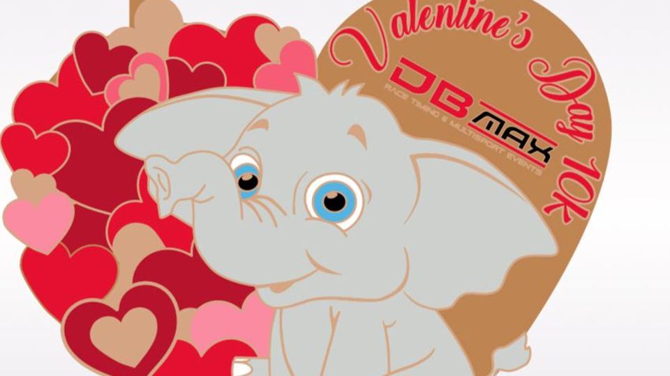 Valentine's Day Virtual Dash Medal