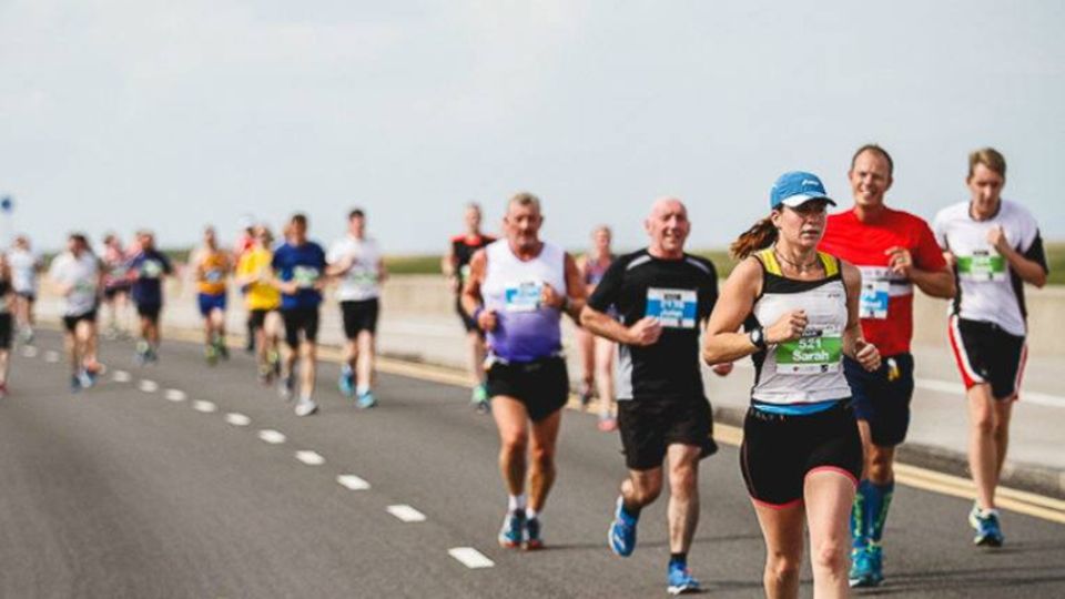 Seaside view at the Southport 10K and Half Marathon