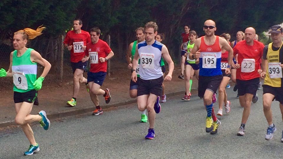 Runners in the Stone St Michael's 10K