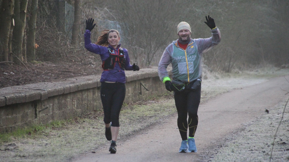 Gary McKee and support runner