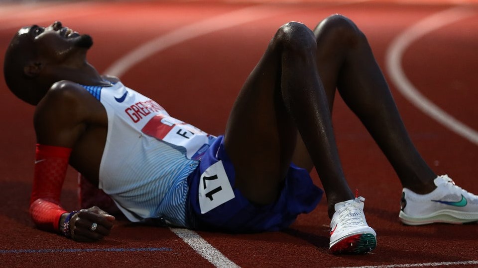 Sir Mo Farah at Olympic Trials 10,000m