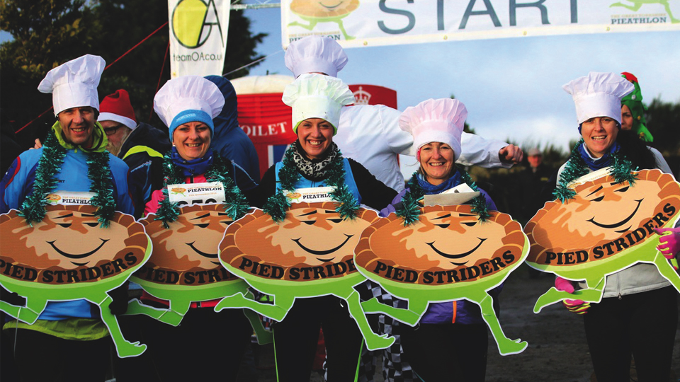 Pieathlon participants