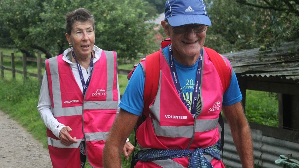 Alan & Sue at Maidstone parkrun