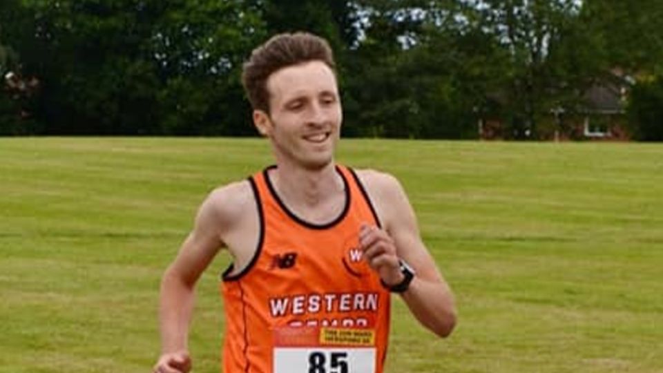 Winner Charlie Jones at the Jon Ward Hereford 5K