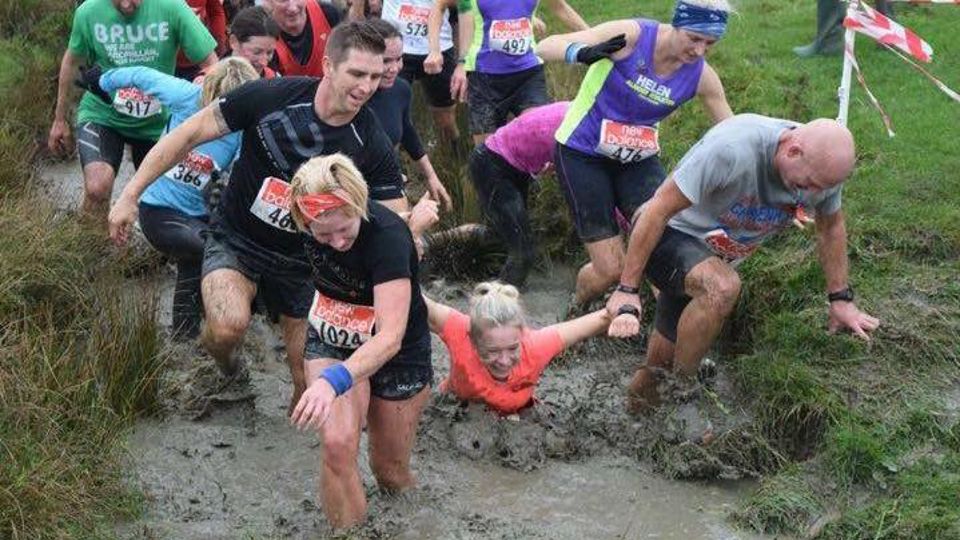 Runners ploughing on at the Sodbury Slog race