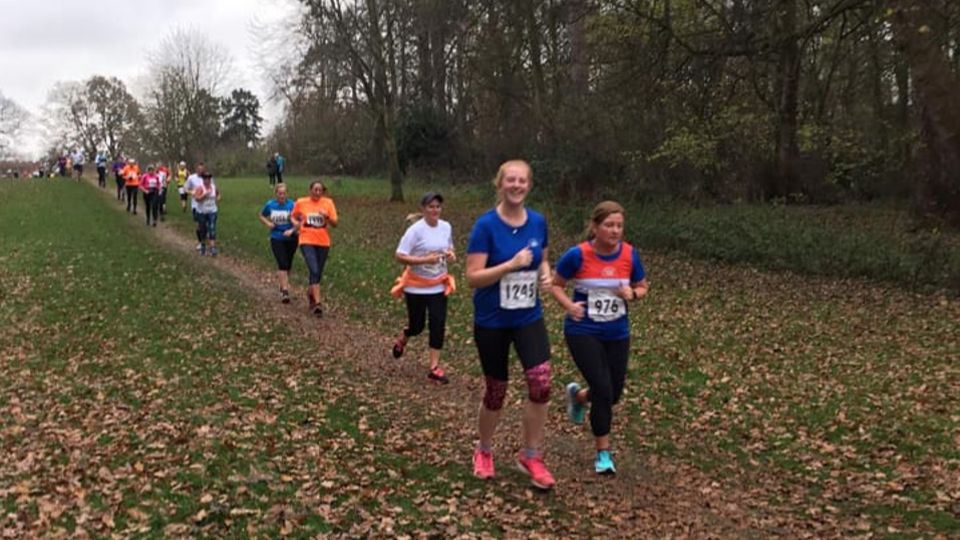 Runners in Elvaston Castle Country Park at the Derby 10 Mile