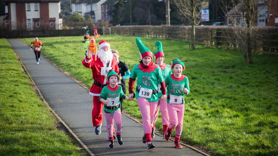In the Christmas spirit at the Audley Festive 5K
