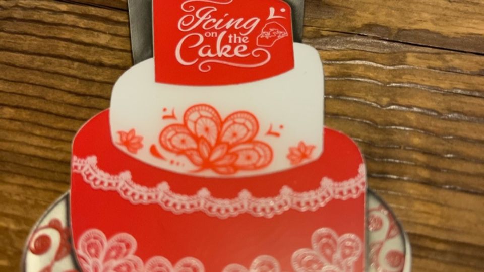 Mouth watering medal for Icing on the Cake Trail Run