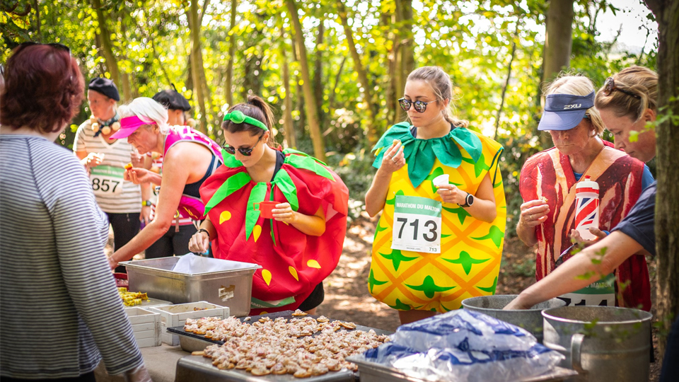 Marathon Du Malton runners enjoy food