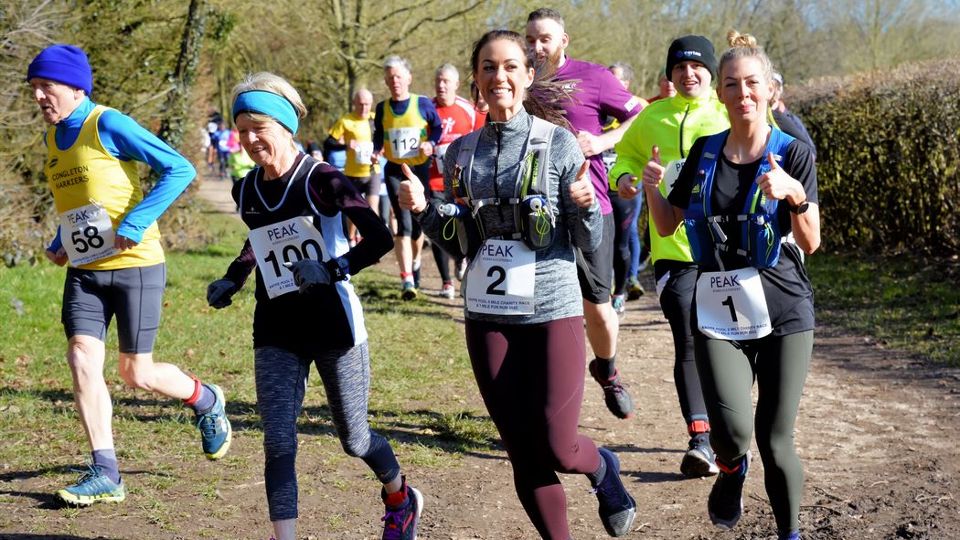 Making the most of the fine weather at the Knype Pools 5 Mile race
