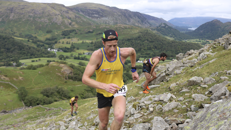 Ricky Lighftoot at 2018 Borrowdale Fell Race