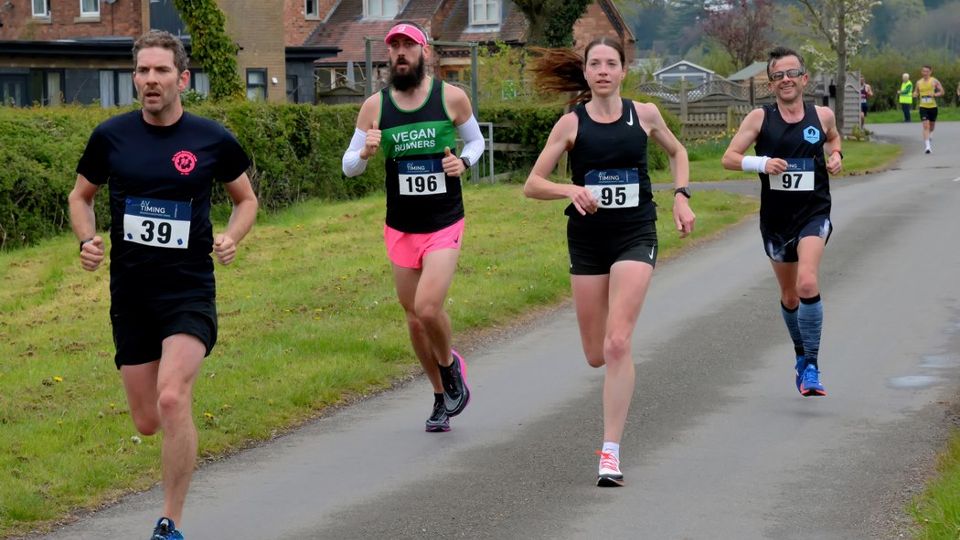 Faces of determination in the Uttoxeter Half Marathon