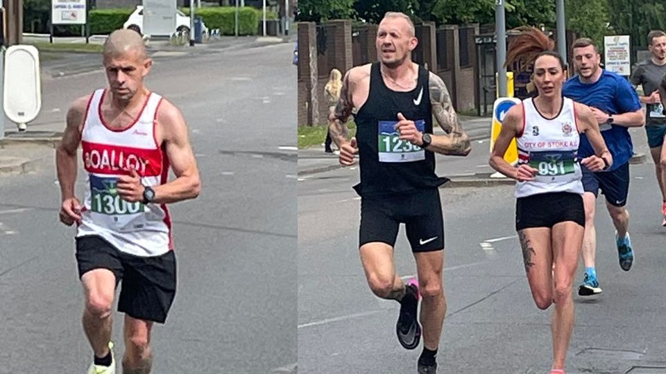 Carl Moulton and Emma Taylor win at the Potters Arf Marathon