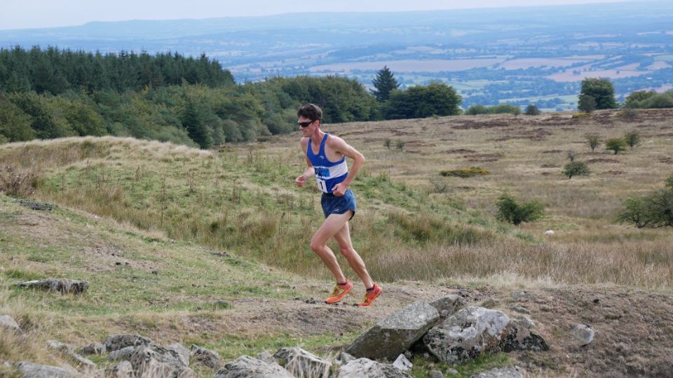 Oliver Perrat on his way to victory again at the Brown Clee Burn