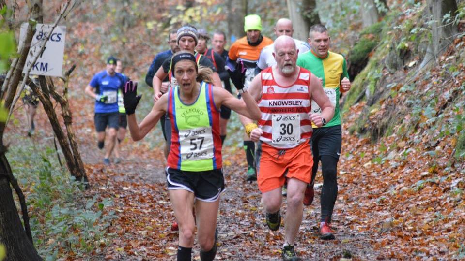 Having a blast at the beautiful Beckbury Trail race