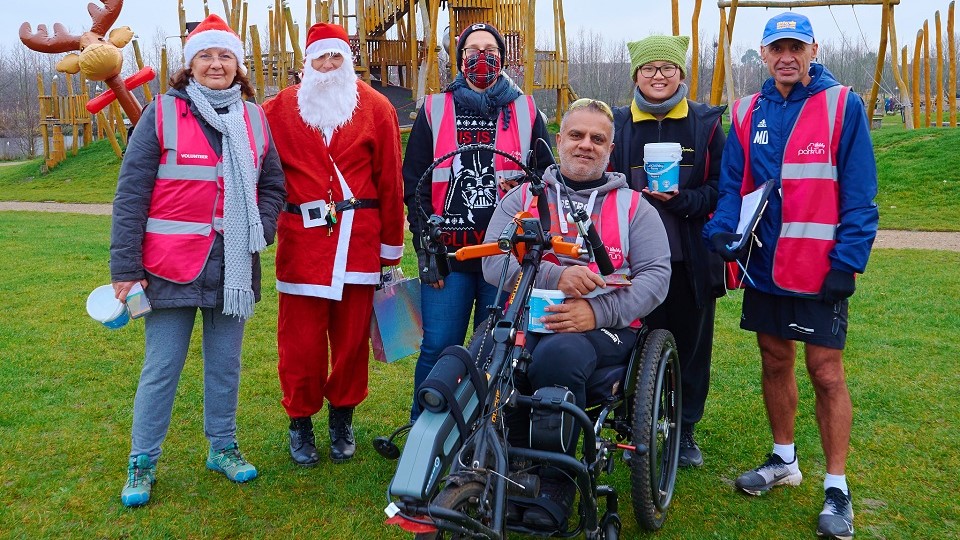 parkrun volunteers at Christmas