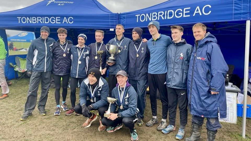 Tonbridge AC men's county XC champions 2023