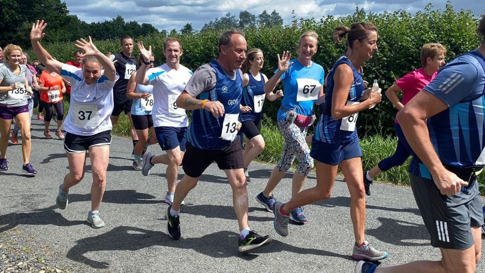 Smiles on a midsummer's day at the Snodsbury Scoot and Scramble race