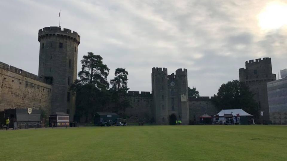 One of the two castles at this historical 10K in Warwickshire