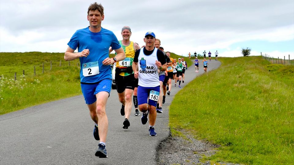 Smiles through the pain at the hilly Buxton Half Marathon