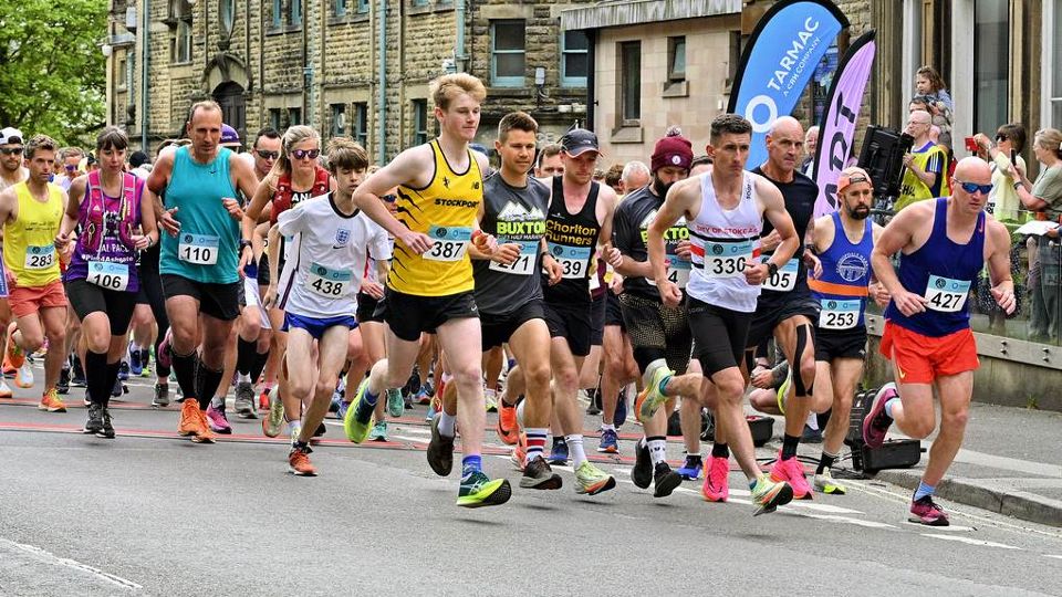 Calm before the storm at the hilly Buxton Half Marathon